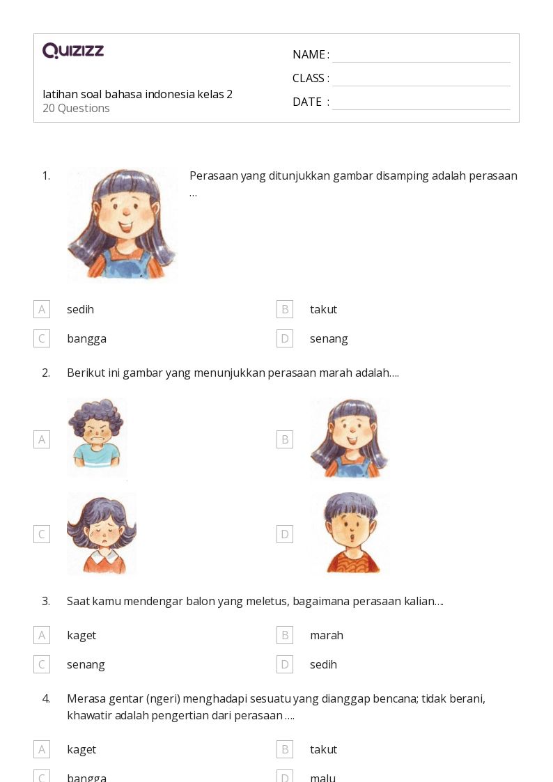 7 Rahasia Latihan Contoh Soal Bahasa Indonesia Kelas 2 KD 3.6 Agar Nilai Anak Maksimal