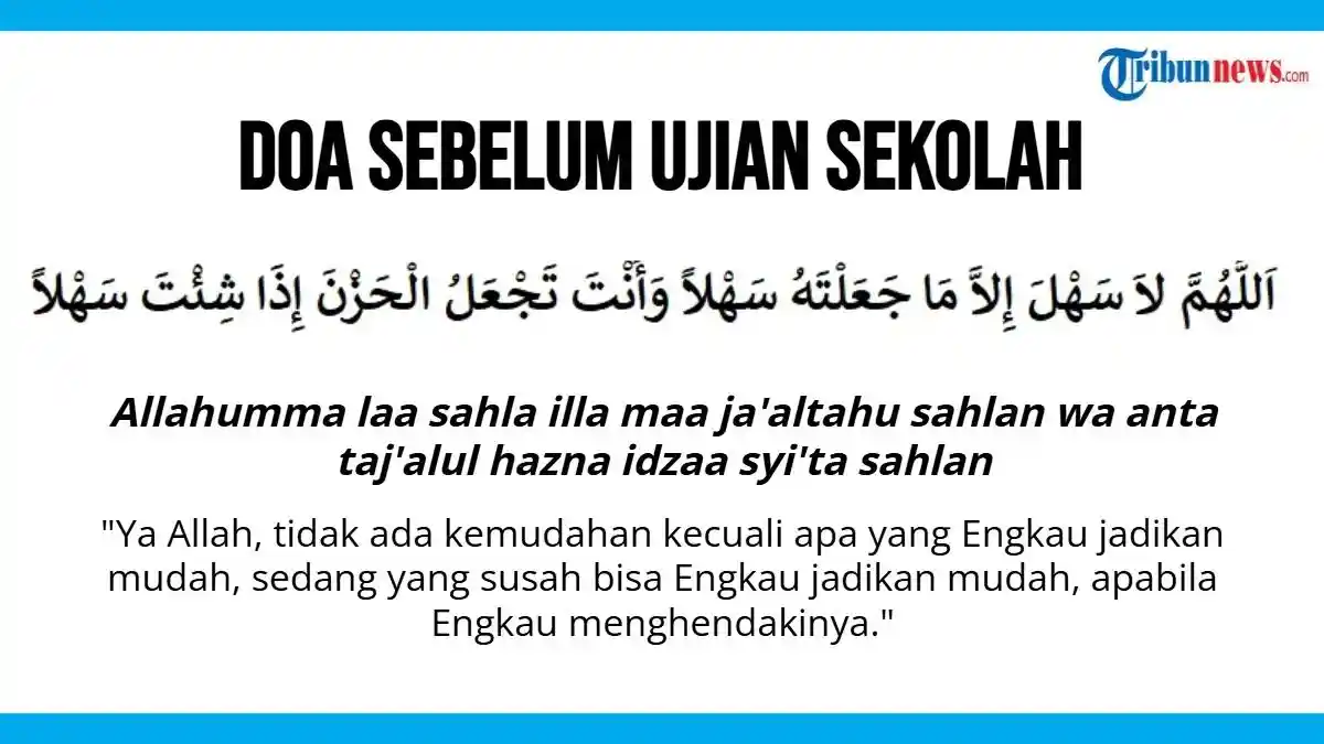 Akhirnya Terbukti 5 Doa Ujian Sekolah NU Online Agar Lancar