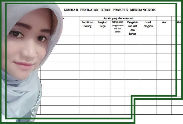 Format Penilaian Ujian Praktek Mencangkok Kelas 6 SD
