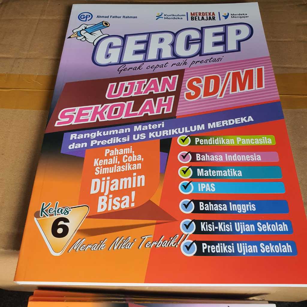 Jual GERCEP 6 US Buku Latihan Soal UJIAN SEKOLAH US untuk SD MI