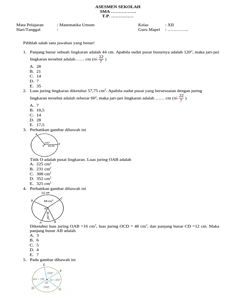 Akhirnya Tersedia! 7 Kumpulan Soal Ujian Sekolah Matematika Wajib Kelas 12 PDF 2025 yang Wajib Kamu Kuasai