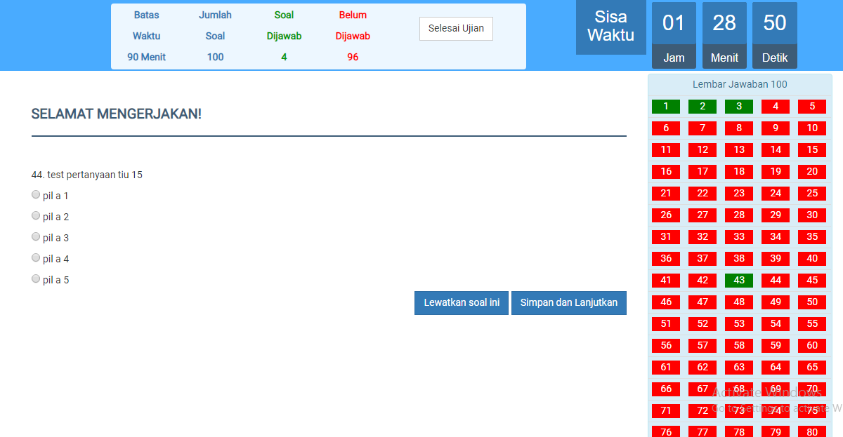Web Ujian Online 12 - Aplikasi Pendidikan Web Ujian Online 12 - Aplikasi Pendidikan