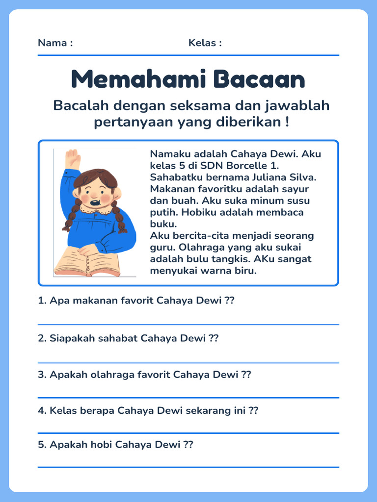 Rahasia Sukses PTS! 7 Kumpulan Soal Bacaan Bahasa Indonesia Kelas 3 SD Kurikulum Merdeka
