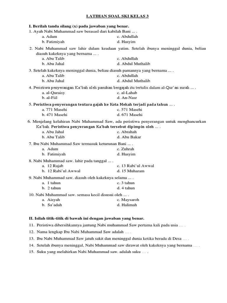 Ternyata Ini Dia Cara Mudah Download Soal UKK SKI Kelas 3 MI Sebelum Terlambat