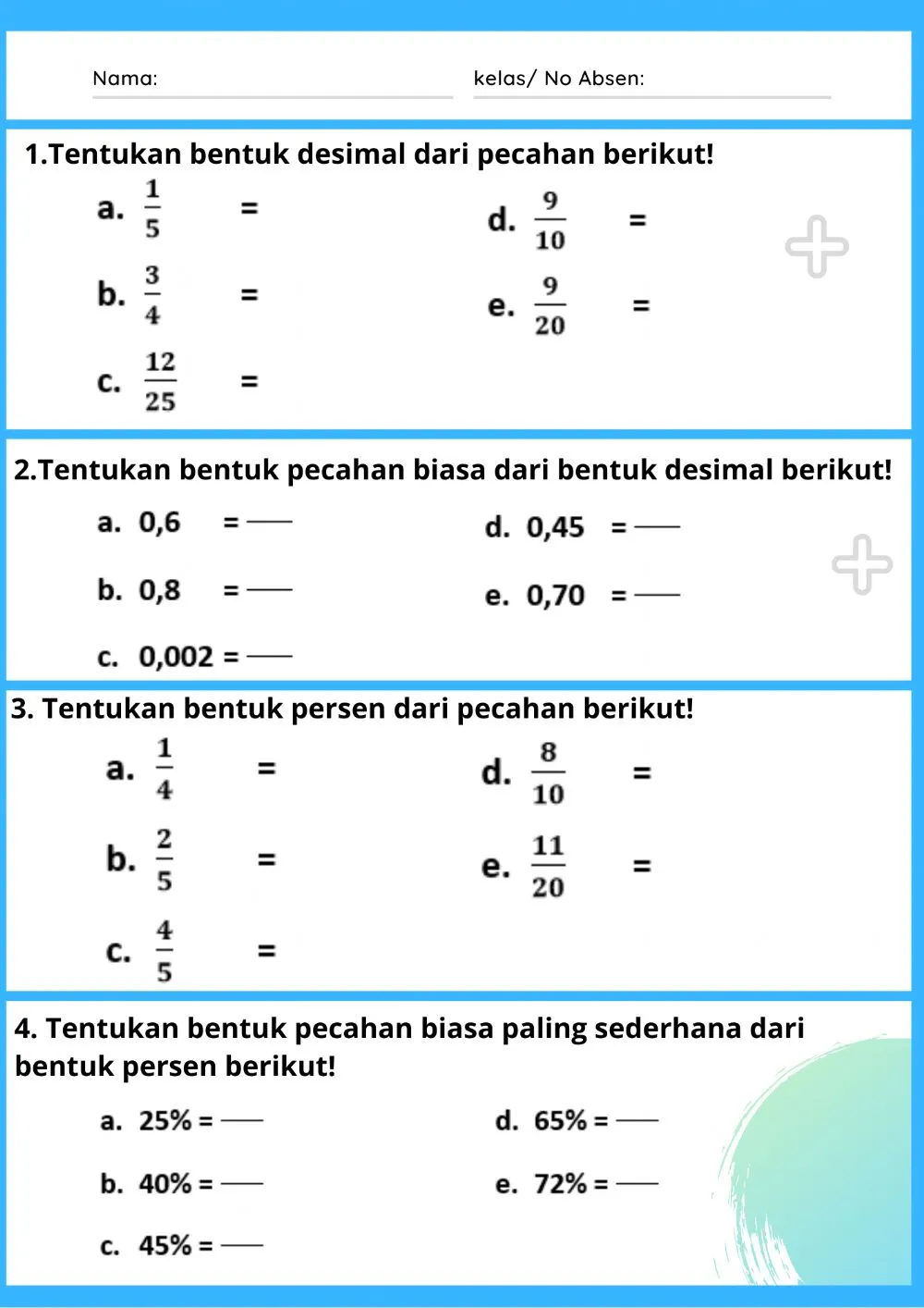 Soal Mengubah Pecahan Biasa Ke Desimal Kelas 4 Sd Lkpd pecahan Soal Mengubah Pecahan Biasa Ke Desimal Kelas 4 Sd Lkpd pecahan