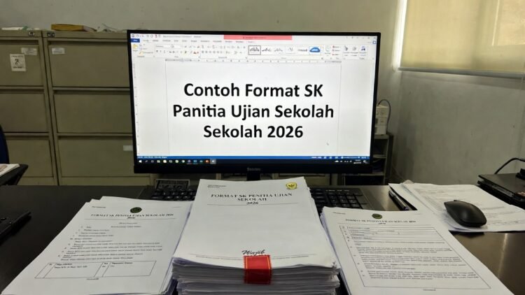 Format SK Panitia Ujian Sekolah 2026 Word Terbaru Contoh Lengkap Format SK Panitia Ujian Sekolah 2026 Word Terbaru Contoh Lengkap