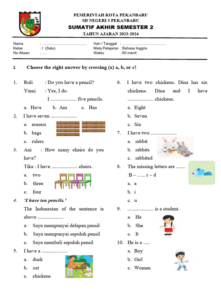 Rahasia Cepat Paham Soal Bahasa Inggris Kelas 1 Tema 2 Agar Nilai Anak Meluncur Tinggi Rahasia Cepat Paham Soal Bahasa Inggris Kelas 1 Tema 2 Agar Nilai Anak Meluncur Tinggi